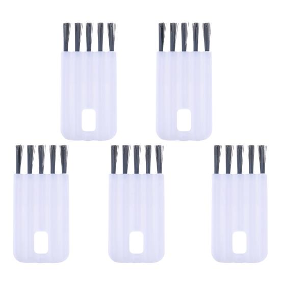 

5 шт., щетка для чистки крышки чашки, многофункциональная изогнутая ручка, портативная изоляционная щетка для очистки крышки зазора, инструмент для дома белый