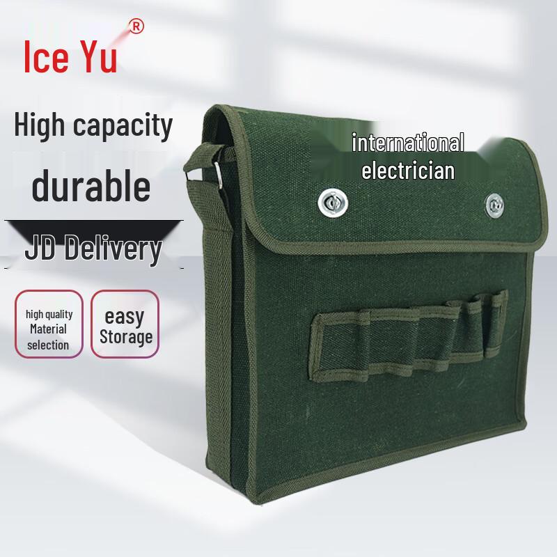 Bingyu Thickened Single Shoulder Electrician Tool Bag Large 35*40cm