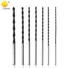 7-Piece Extended 300mm Three-Point Woodworking Drill Set with Centering Hole Opener (4-12mm) In Hanging Bag