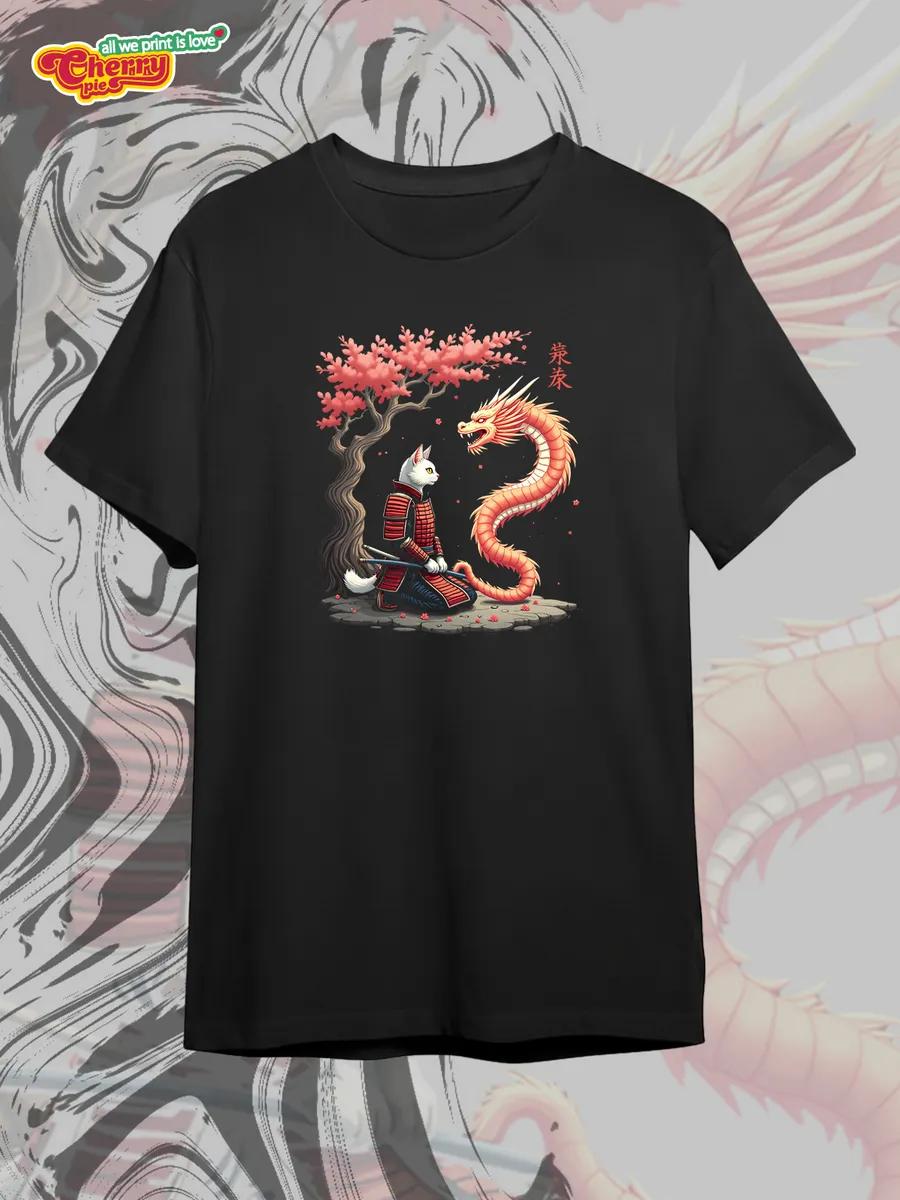 Black T-shirt with Russia print S