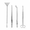 4-in-1 Aquatic  Plants Pruning  Tool  Set For Aquarium Long-handled Tweezers Scissors