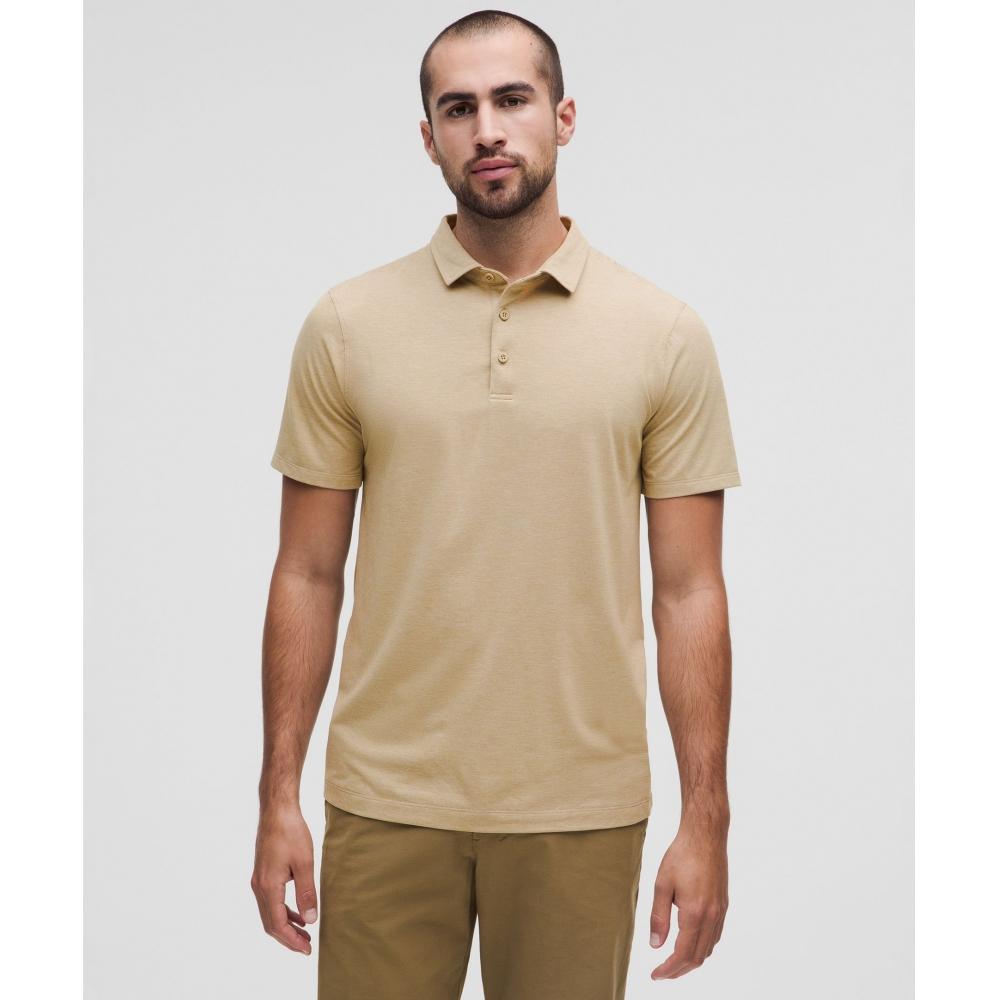 

Lululemon Evolution Short Sleeve Polo Shirt Heathered Sheer Oak XXXL