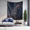 Starry Dream Wall Hanging  Cosmic Planet Theme Decorative Hanging Cloth Tapestry