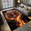 Manchester Flames carpet Camping Trip Suitable For All Seasons Digital Printing Office Rest carpet Air Conditioning carpet