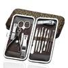 Professional High Quality 12 Pcs Stainless Steel Pedicure Manicure Set 12-in-1 Nail Clipper Durable Portable Gift Box Travel Kit
