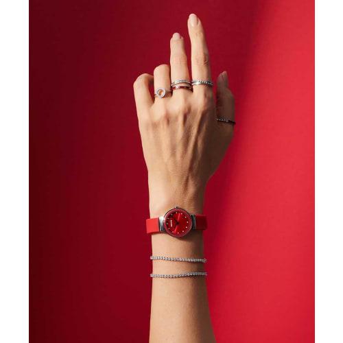 Bering Colorful Summer Watch 10129-503 Women's Red