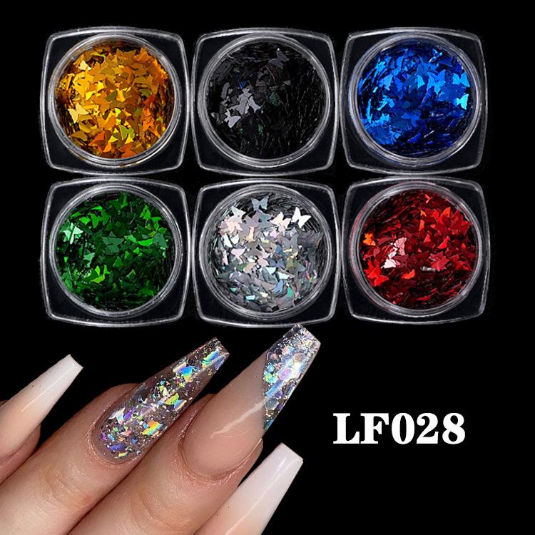 Nail Art Sequins Super Glitter Powder Symphony Combination Sequins Diy Nail Decoration 6 Color Set