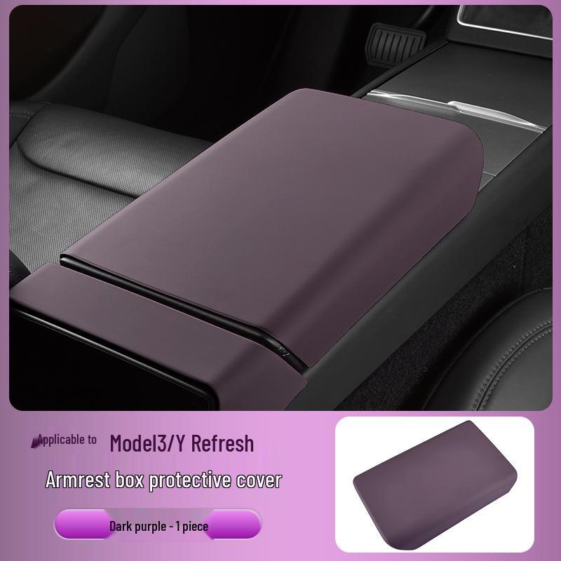 Updated Tesla Model 3/Y Center Console Silicone Wireless Charger Decor Accessory.