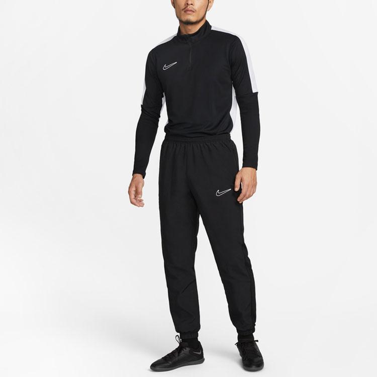 Nike Dri-Fit Solid Color Logo Joggers with Elastic Waist Men Bottoms Black DV9737-010