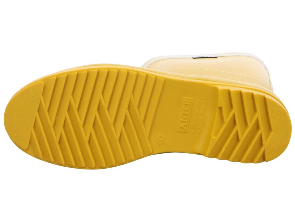 Aigle RUBBERLAARZEN Chanter Laarzen Gestreept Rubber Maat 24cm [SIGNATURE] Laarzen, Dames, Geel,
