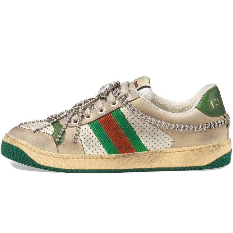GUCCI Sieviešu Screener `Off White Green