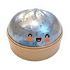 Knödel Stressbälle Spielzeug mit Dampfgarer Simulation Essen Squishies Brötchen Fidget Sensorisches Spielzeug für Zuhause Schreibtischdekoration Partygeschenke