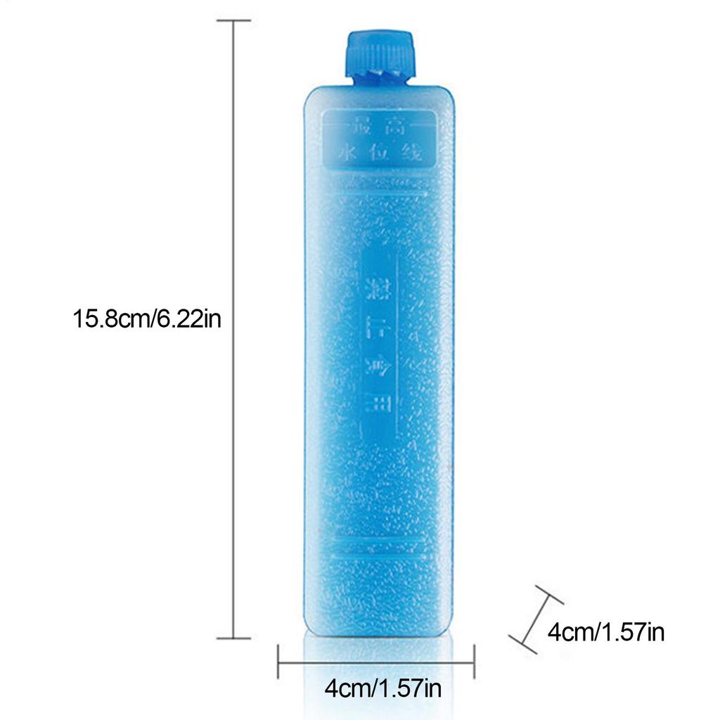 2pc Reusable Gel Freezer Pack Refrigerator Ice Blocks Ice Crystal Box Cold Pack Picnic Fresh Food Cooler Water Injection Box