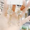 1 Pair European and American Fashion New Super Flash Flower Earrings