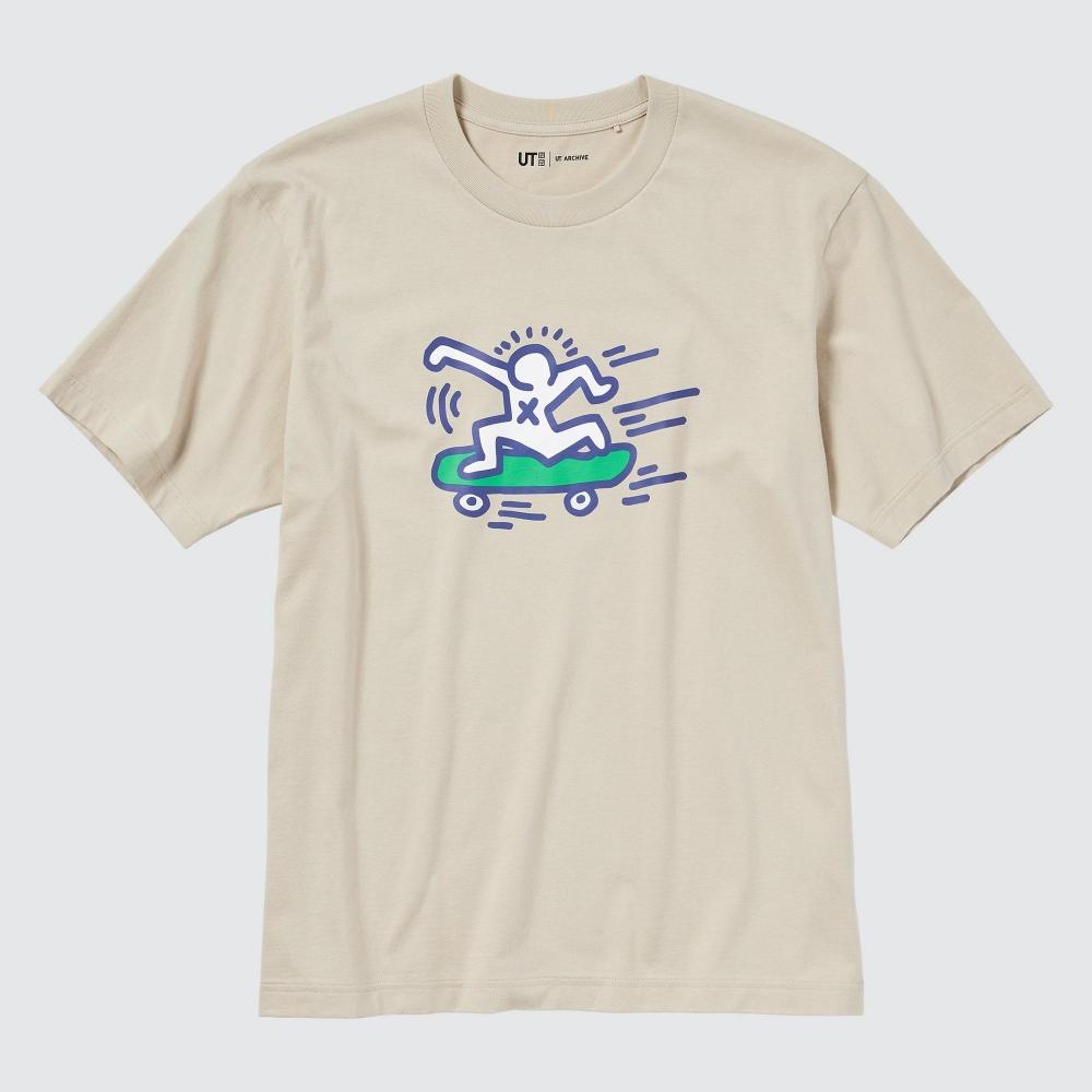 

UNIQLO JAPAN UT Archive Футболка с рисунком Keith Haring с короткими рукавами, стандартный крой