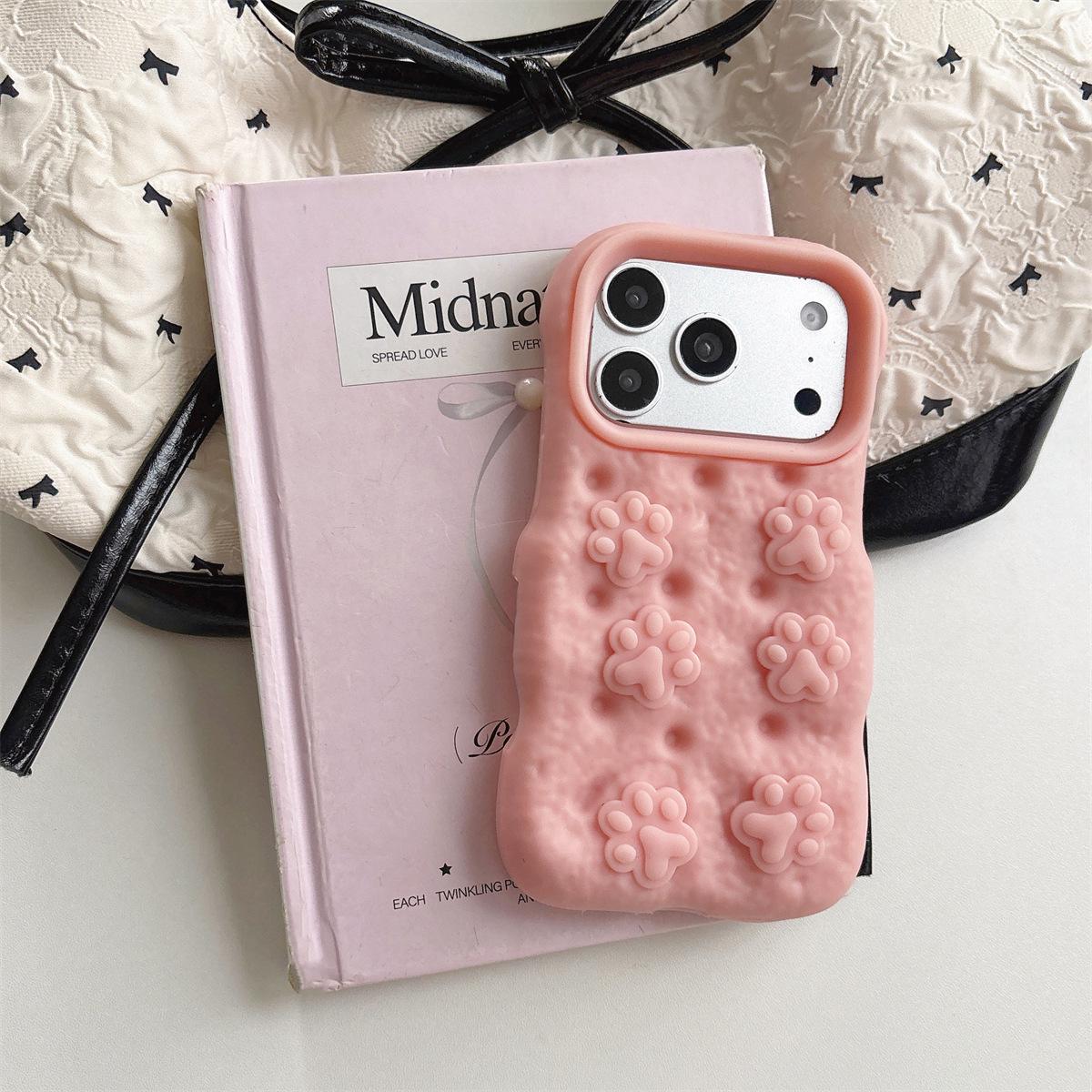 

3D Cartoon Cat Paw Anti-fall Phone Case for iPhone 14/13/Pro Max 17