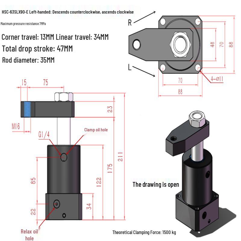 

Hydraulic Rotary Clamp Cylinder