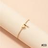 Simple Fashion Love Letter Bracelet Retro Adjustable Alloy Letter Bracelet Women Hand Jewelry Accessory
