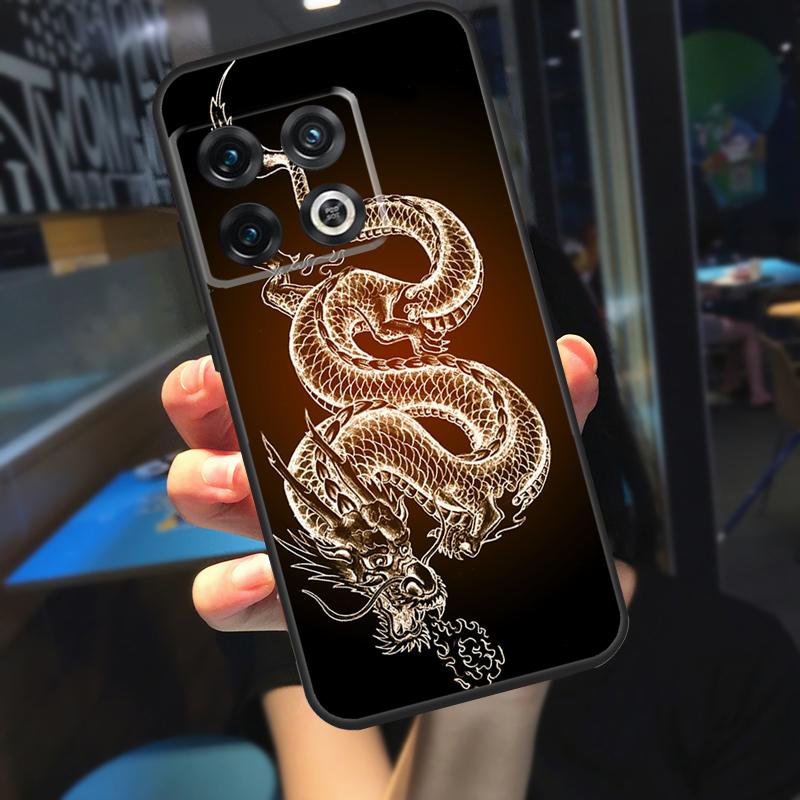 Chinese Dragon Funda For OnePlus 10T 8T 9RT 12 13 13R 11 9 10 Pro OnePlus Nord 4 CE 2 3 Lite N20 N30 Case