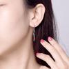 Silver Hoop Earrings 4 Cm, 925 Silver Clasps