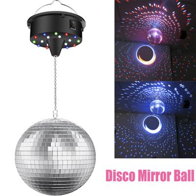 Disco Mirror Ball Party Lesklá koule Vánoční dekorace Jeviště Světlo Rotující skleněná koule Retro Reflexní KTV DJ Light Domácí Dekor