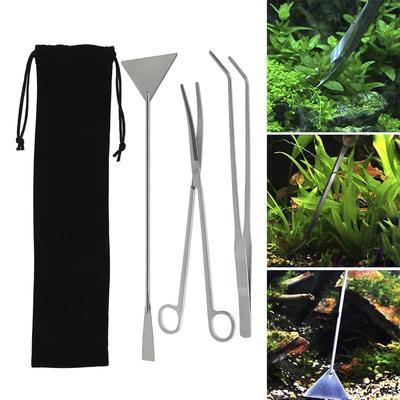 Akvarijní nádrž Nástroje pro Aquascaping Nástroje Nůžková pinzeta do akvária Sada vodních rostlin z nerezové oceli pro údržbu akvária
