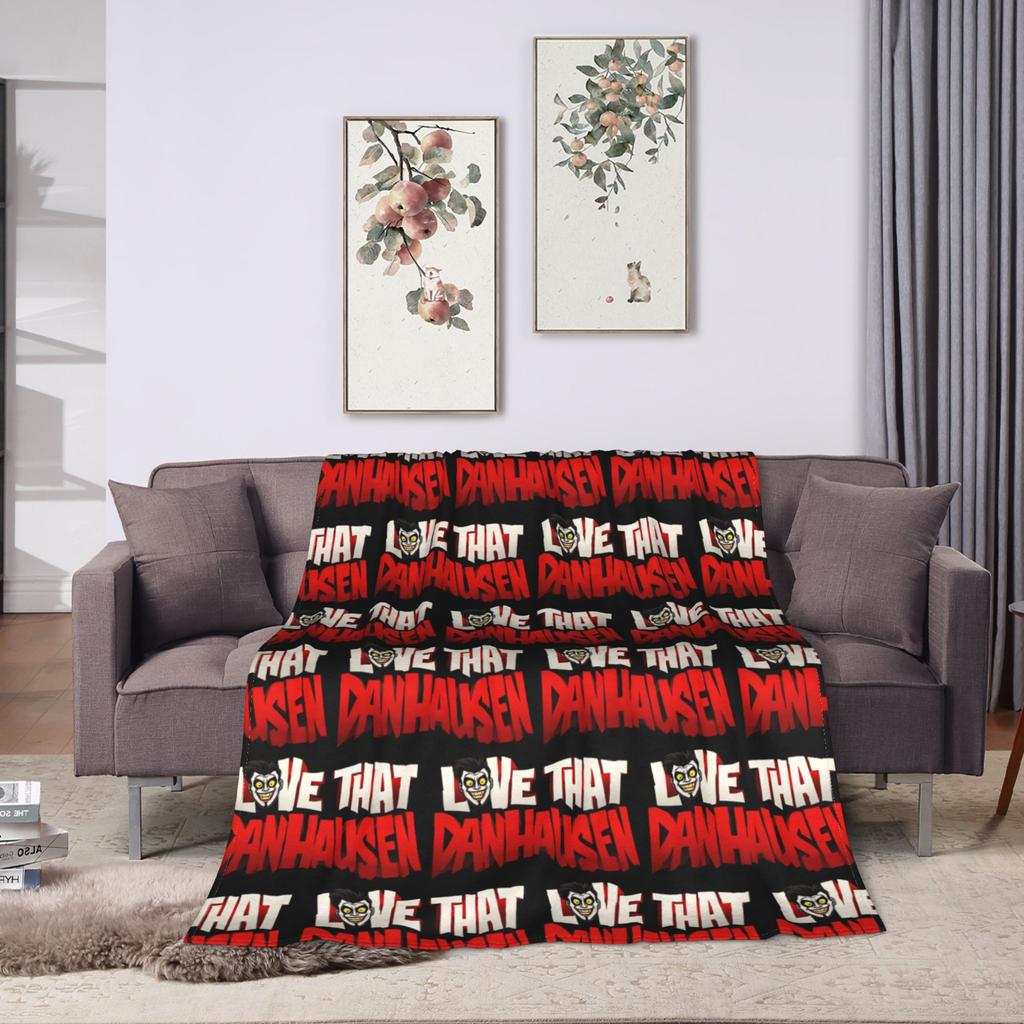 Funny Very Nice Very Evil Danhausen Wrestling Blanket Fleece Printed Super Soft Throw Blanket for Home Office Plush Thin Quilt