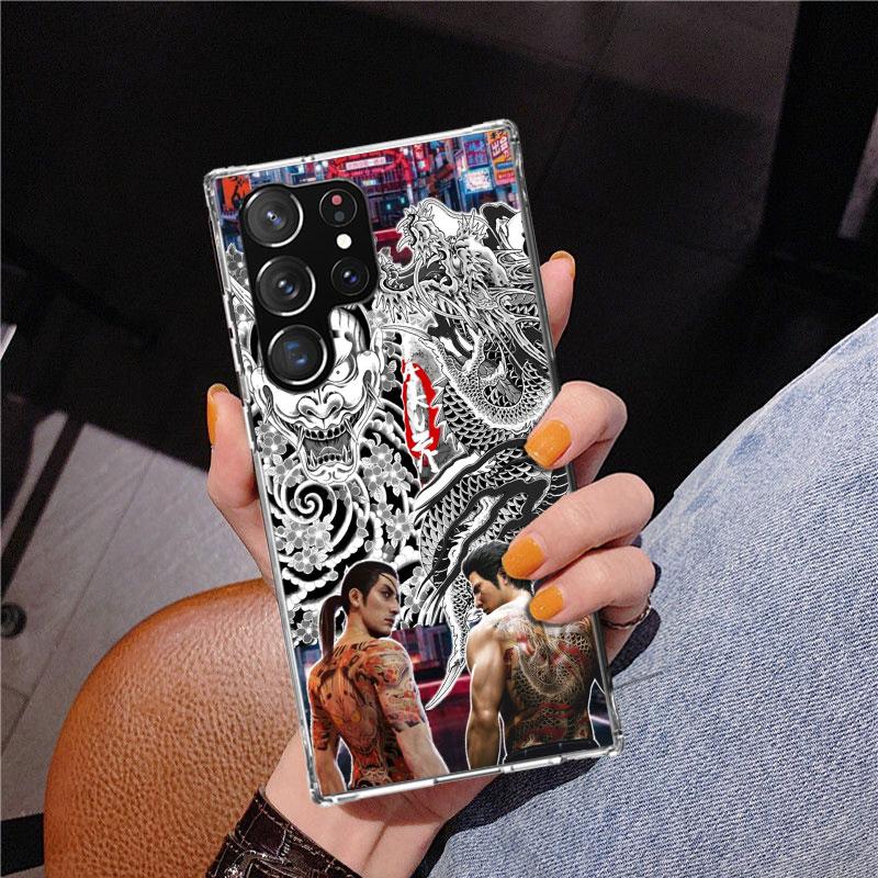 Yakuza 0 Game Phone Case For Samsung Galaxy S24 S25 Edge S26 Ultra S23 S22 S21 Plus S20 FE + Personalized Print Cover Galaxy S24