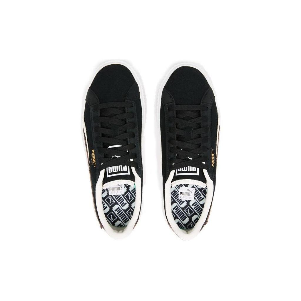 Puma Suede Platform Casual Low-Top Sneakers Women sneakers Black 395228-01