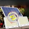 NuFeng Dual Head Solar Outdoor Security Light, Apple Style