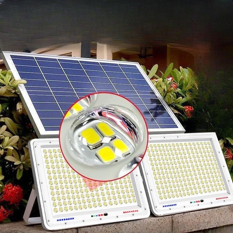 NuFeng Dual Head Solar Outdoor Security Light, Apple Style