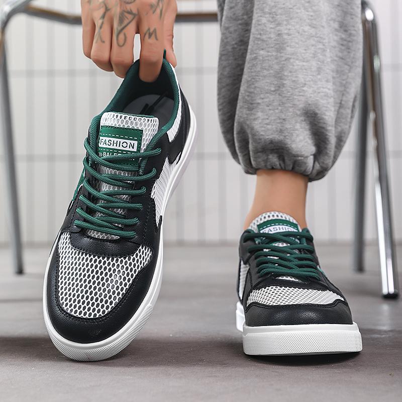 Men’s Sports Shoes Summer Breathable Casual Skateboard Shoes Plus Size Running Sneakers Shoes for Students