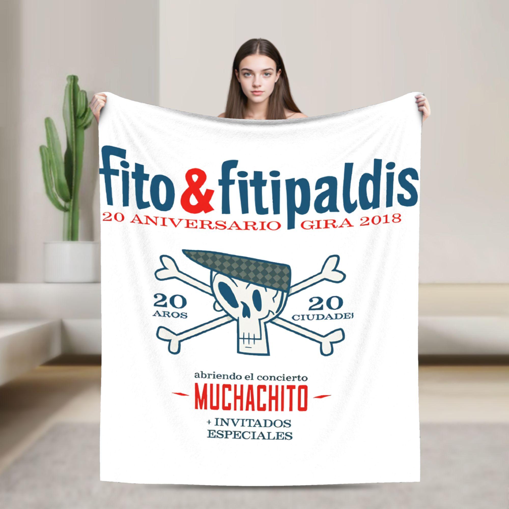 

Warm Soft Blanket Kids Airplane Travel Fitos Fitipaldis Band Throw Blanket Flannel Bedspread For Couch Chair Sofa Bed Cover 75x100cm (30x40inch)