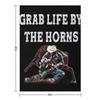 Grab Life By The Horns - Steer Wrestler Throw Blanket Soft Plaid Decorative Beds Luxury Throw Tourist Blankets