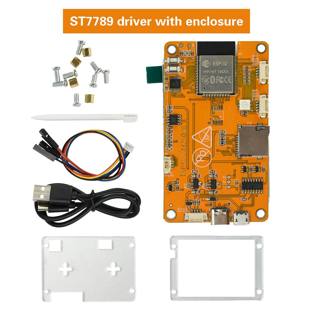2,8palcová vývojová deska ESP32 kompatibilní s WiFi a Bluetooth, LCD displej s ovladačem ST7789, duální rozhraní Type C + Micro USB