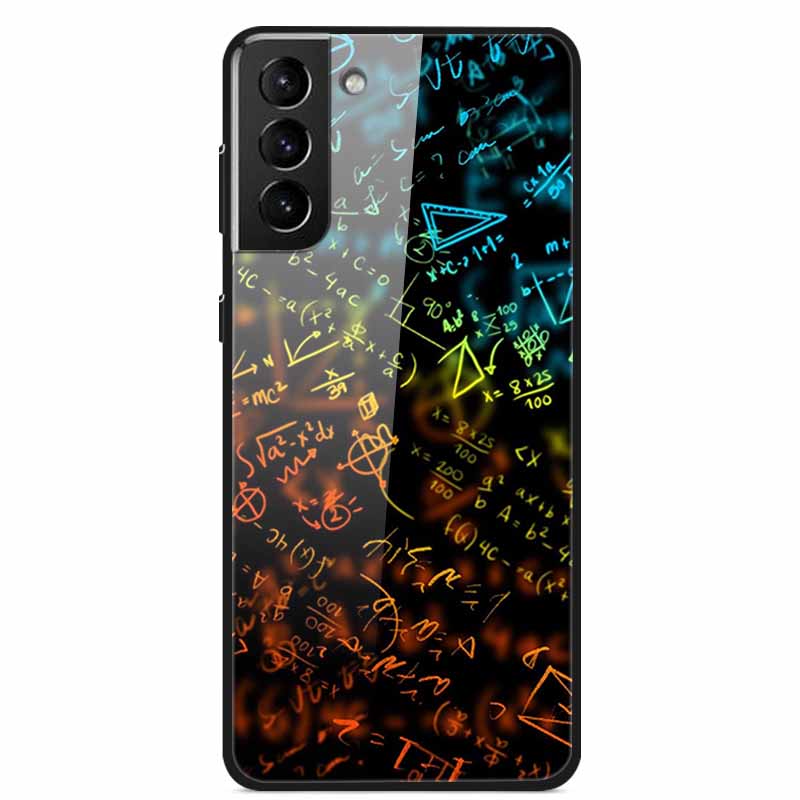 For Samsung S22 5G Cases S22Plus S22Ultra 5G Tempered Glass Hard Back Cover for Samsung Galaxy S22 Plus Case S22Ultra S22+ Cover