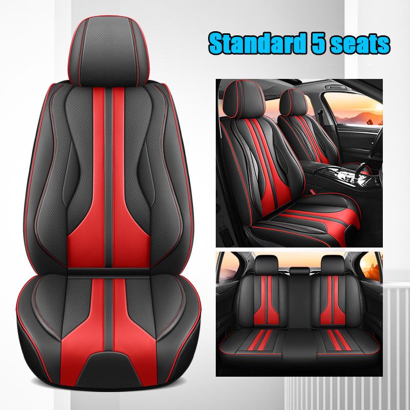 Waterproof Nappa Leather Car Seat CoversCar Seat Protectors with Headrests  Universal Auto Interior  For Lexus IS LS RC F ES 300