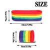 Frauen Männer Buntes Regenbogen Stirnband Handgelenkwickel Sportzubehör Yoga Laufen Breit Elastisch Weich Stirnband Lässige Kopfbedeckung