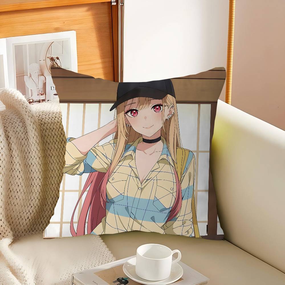 

M-Marin Kitagawa Pillow Cover Design Cushion Cover Decor Holiday Decorati 12x12Inch