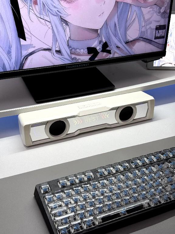 

YinBoTe D02 Bluetooth Computer Speaker Soundbar for Home & Gaming with Abyss Mirror Finish