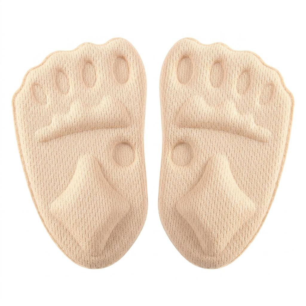 Silicone Forefoot Half Insole For Women With Self Adhesive Non Slip Cushioning