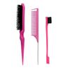 3pcs Styling Comb Set Teasing Comb Triple Teasing Comb Mouse Tail Comb Edge Brushing Hair Tail tool,Special for Real Hair Wigs