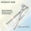Grand Piano Shank Puller Ergonomic Handle, Compact Lightweight Alloy Repair Tool Extractor for