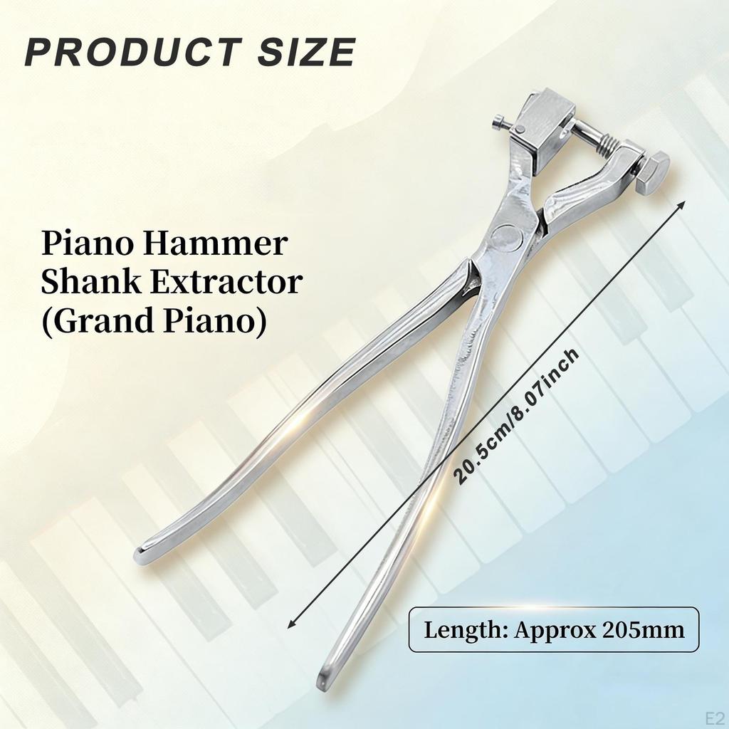 Grand Piano Shank Puller Ergonomic Handle, Compact Lightweight Alloy Repair Tool Extractor for
