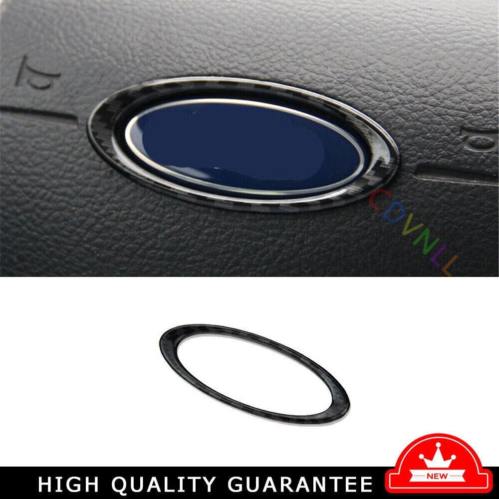 For Ford Focus ST/RS 2012-2018 Carbon Fiber Inner Steering Wheel Logo Frame Trim