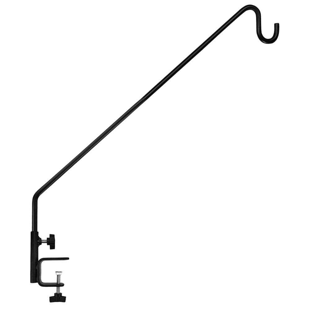 Sturdy Extensible Deck Hook for Hanging Bird Feeders and Plants with Flexible Rotation and Extended Arm for Wide Coverage