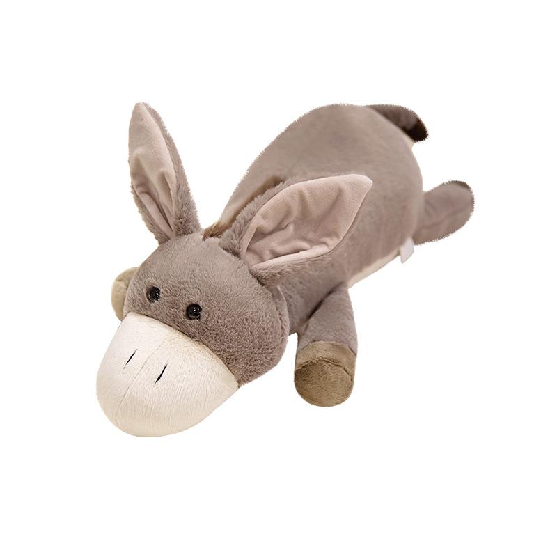 Cartoon Soft Lying Down Donkey Throw Pillow Plush Toy Doll Small Donkey Doll Home Pillow Girl Doll