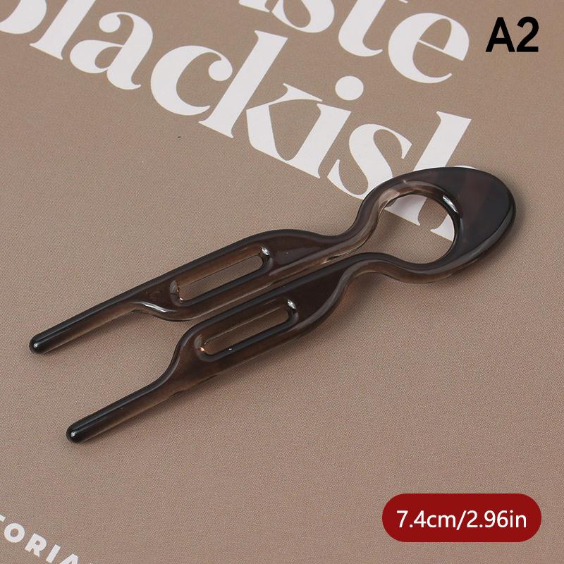 U-Shaped Hair Bun Hair Accessories  Design Resin Hairpin Hair Sticks For Woman Girl