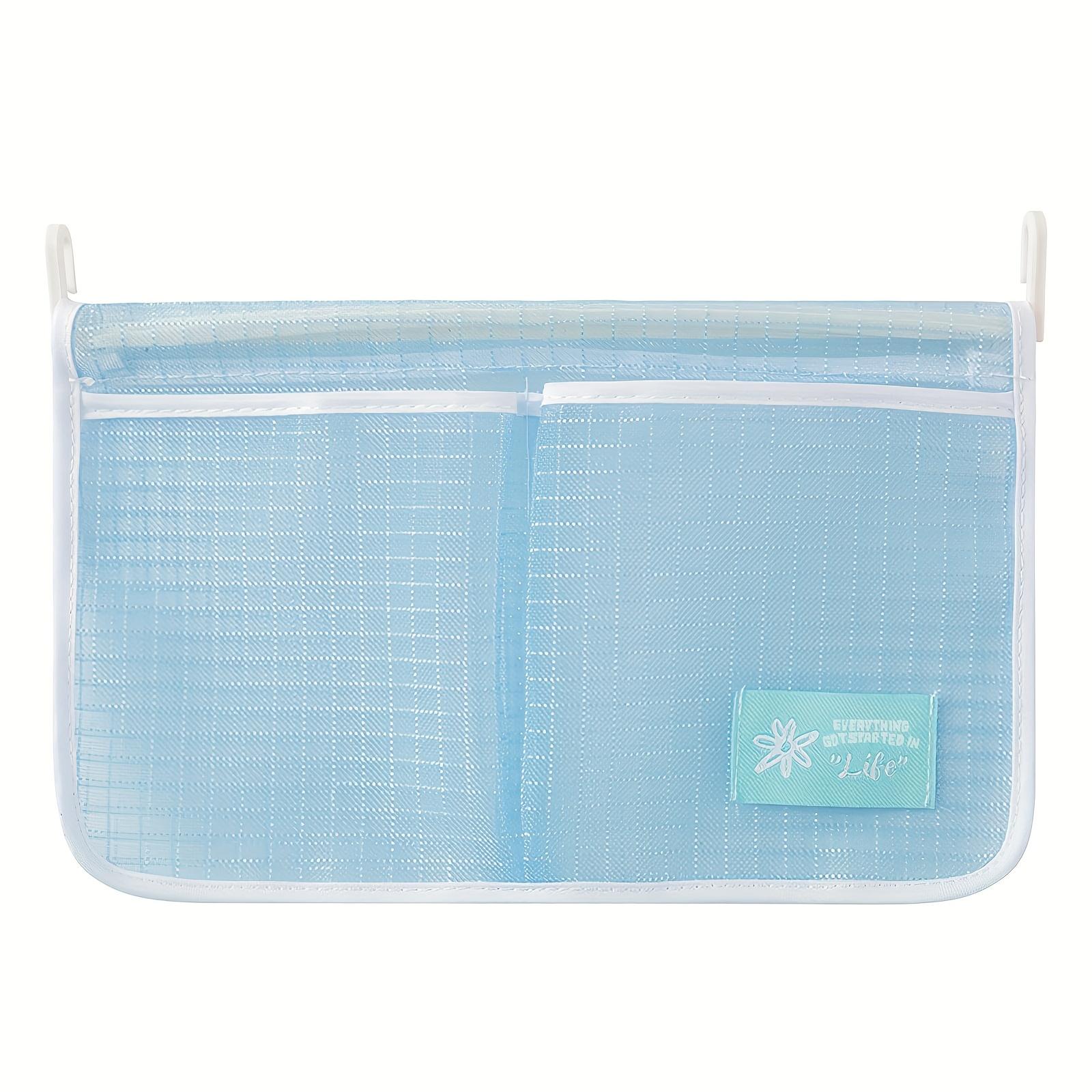 

Fridge Hanging Mesh Bag Organizer, Refrigerator Door Storage Basket for Kitchen Food, Spice, Household Sundries Sorting синій