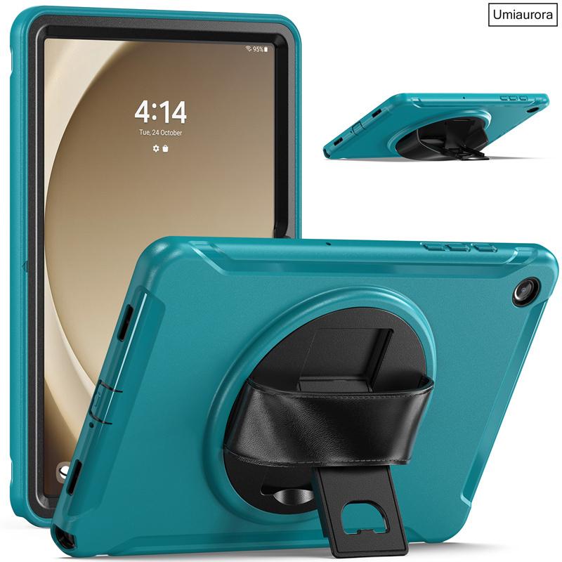 For Samsung Tab A A7 A8 A9+ A11 Plus 11 Inch SM-X230 X210 X200 S6 Lite 10.4" Shockproof Tablet Case Hand Strap Stand Armor Funda